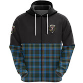 Cockburn Modern Clan Half Of Tartan Zipper Hoodie